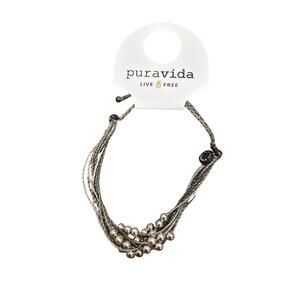 NWT NEW Pura Vida Platinum Bracelet